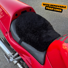 Motorcycle sheepskin seat - motorcycle,