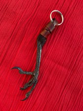 Genuine Crow foot key ring belt fob decoration jewellery goth pagan witchcraft