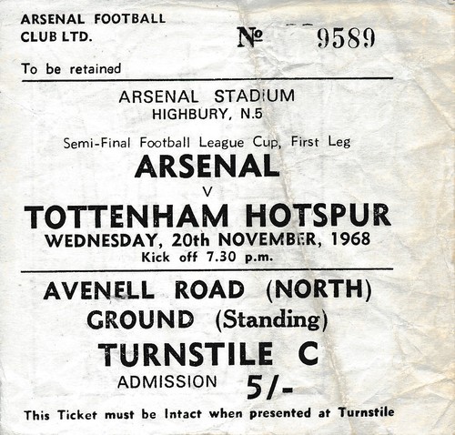 Ticket league cup semi - league, final