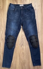 Oggie 76 Ladies Motorcycle Motorbike Jeans DuPont Kevlar Reinforcement Armour 