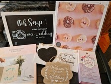 Wedding Day Bundle Including Card Box Signs Great For Wedding Day