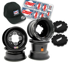 DWT CHAMPION IN A BOX KIT BLACK 10x5 BEADLOCK 8x8 CB-3 FOR YFZ450R