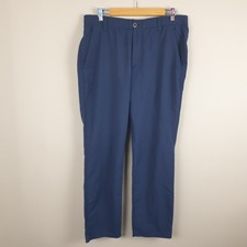Under Armour Golf Trousers Mens W36 L32 Navy Blue Stretch Elastic Waist