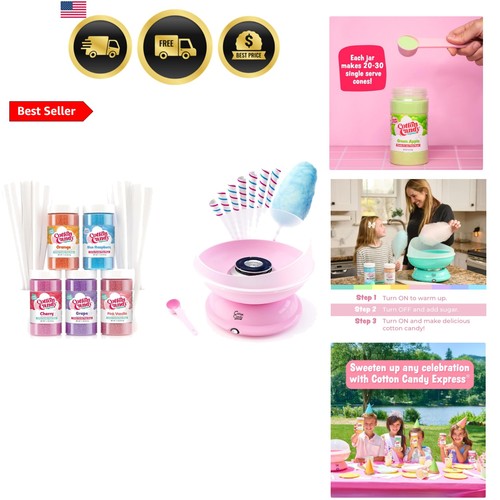 Cotton candy machine kit with - cotton,