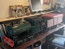 Singapore Shunting Saddleback 7 1/4" Steam Miniature Loco and Tender - Tested