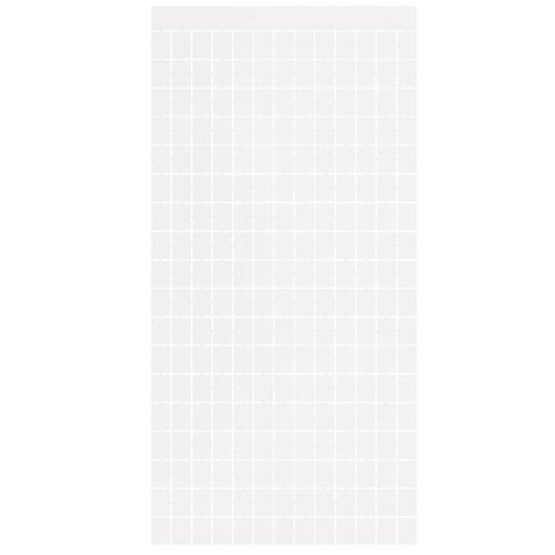 White matte sequin curtain - matte,