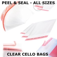 CLEAR CELLO CARD BAGS