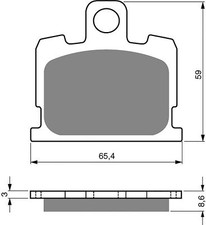 Brake Disc Pads Front L/H