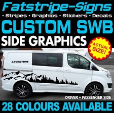 to fit FORD CUSTOM SWB CAMPER VAN STICKERS GRAPHICS DECALS STRIPES MOTORHOME