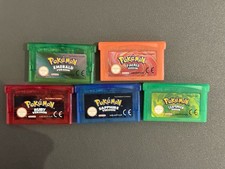 Pokemon GBA Set Emerald, Fire red, Ruby, Sapphire, Leaf Green - Christmas Gift