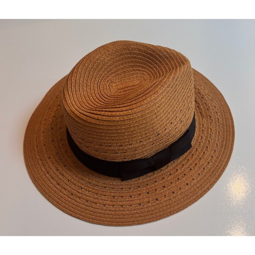 August hat company brown straw - august,