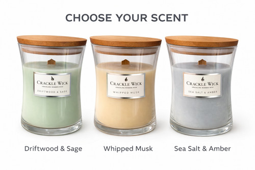 Crackle wick candle - wick,