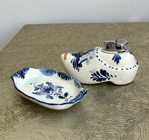 Vintage delft style - , clog