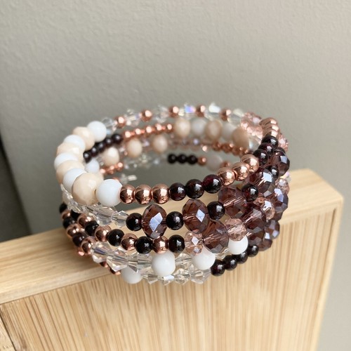 Handmade crystal garnet rose