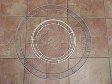 2 x metal wire floral wreath frames - 60cm & 35cm for Christmas Halloween crafts
