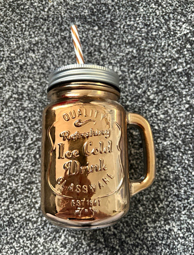 Rose gold mason - mason, glass