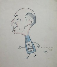 Old Drawing Advertisement Eau