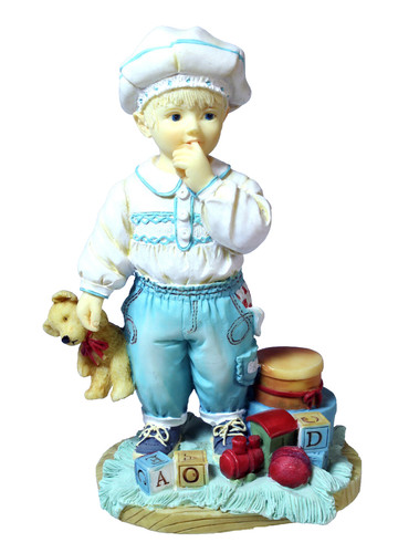 Paintbox poppets figurine - paintbox,
