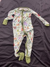 Little Sleepies Happy Camper Zippy Pajamas Size 18/24 Months H65