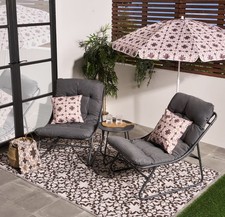 Grey 2 Seater Bistro Set