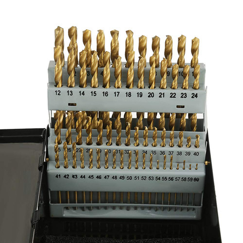 Twist drill bits - set,, 60