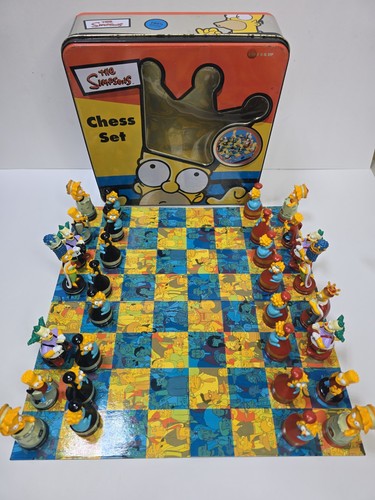 The simpsons chess set - the,