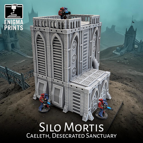 Silo mortis 28mm 3d printed - silo,