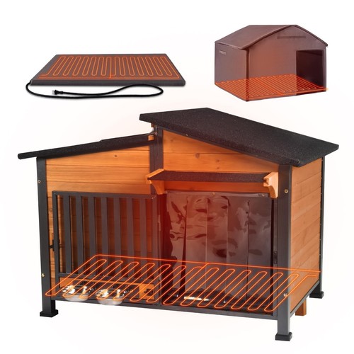 Heated dog house - heated,
