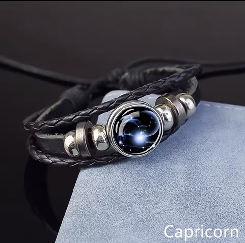 Leather bracelet wristband - leather,