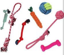 7Pcs Tough Dog Toys Bundle