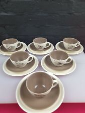 6 x Poole Pottery Blue Tulip