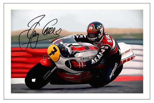 Barry sheene signed photo - sheene,