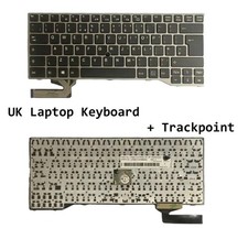 UK Laptop Keyboard With Trackpoint For FUJITSU LIFEBOOK U745 E546 E547 E544 E736