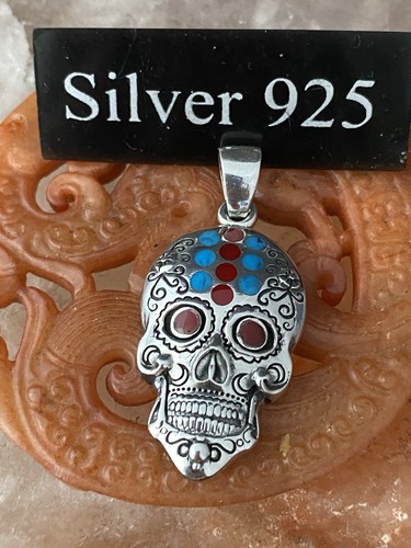 Solid silver large skull - solid,