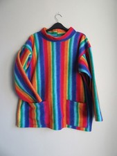 Dartmoor - Devon .Fab Rainbow fleece smock Uk 8 - 12 .Garden - Artist -Fisherman