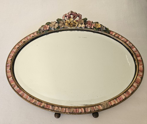 Antique english barbola pastel - antique,