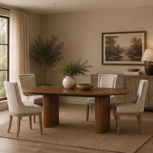 Rowan oval extending dining - rowan,