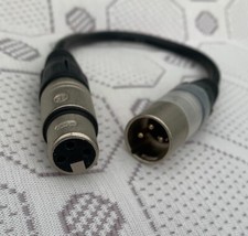Phase Reverse Cable XLR to XLR  - short cable Neutrik connectors