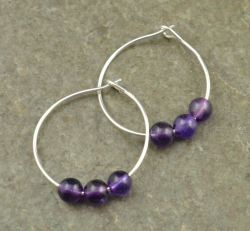 Purple amethyst gemstone - gemstone, &