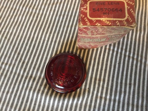 Vintage lucas glass red lens - vintage, lucas..glass