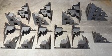 28mm Building Ruins Set MDF Terrain Suitable for Warhammer 40k Fantasy TOW