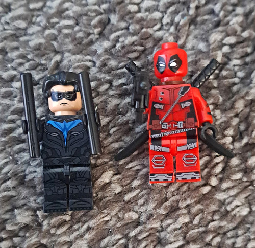 Lego nightwing and deadpool - and,