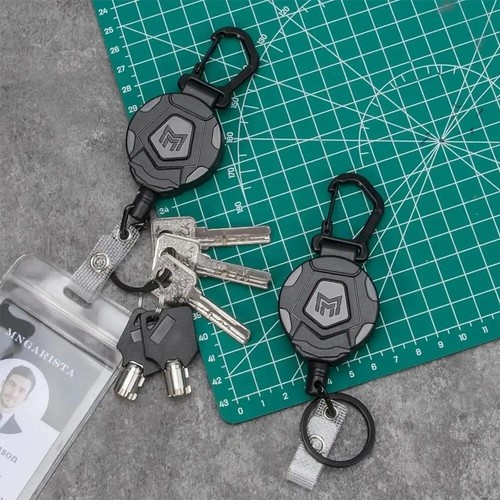 Retractable keyring heavy - keyring,