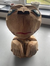 Vintage Hand Carved Coconut