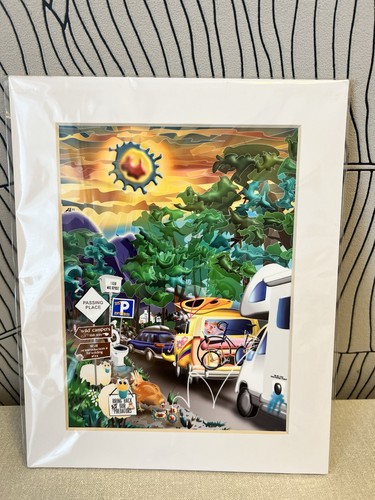 Camper van camping print wall - van,