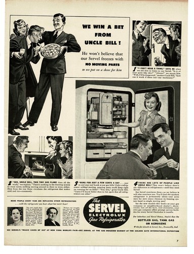 1939 servel electrolux gas - electrolux,