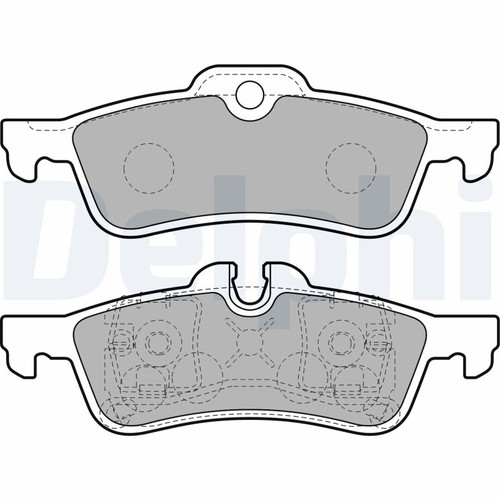 Brake pads set rear right - pads,