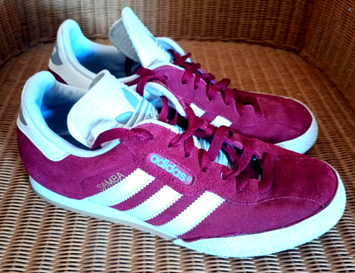 Adidas samba burgundy suede - samba,