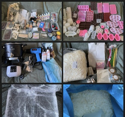 Candle making job lot - candle,
