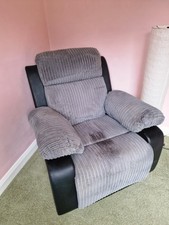 Grey fabric manual - manual, recliner